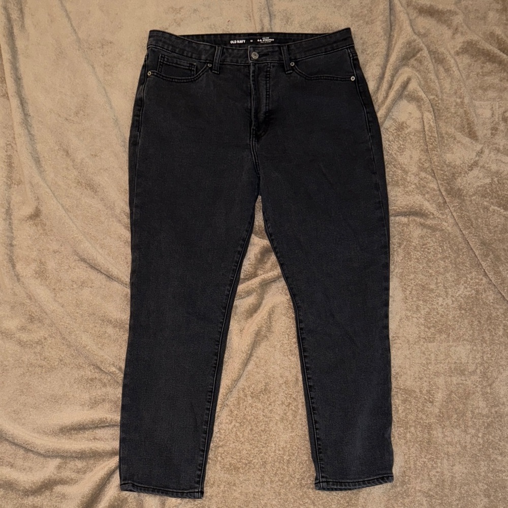 Old Navy Women's Black Ankle Jeans